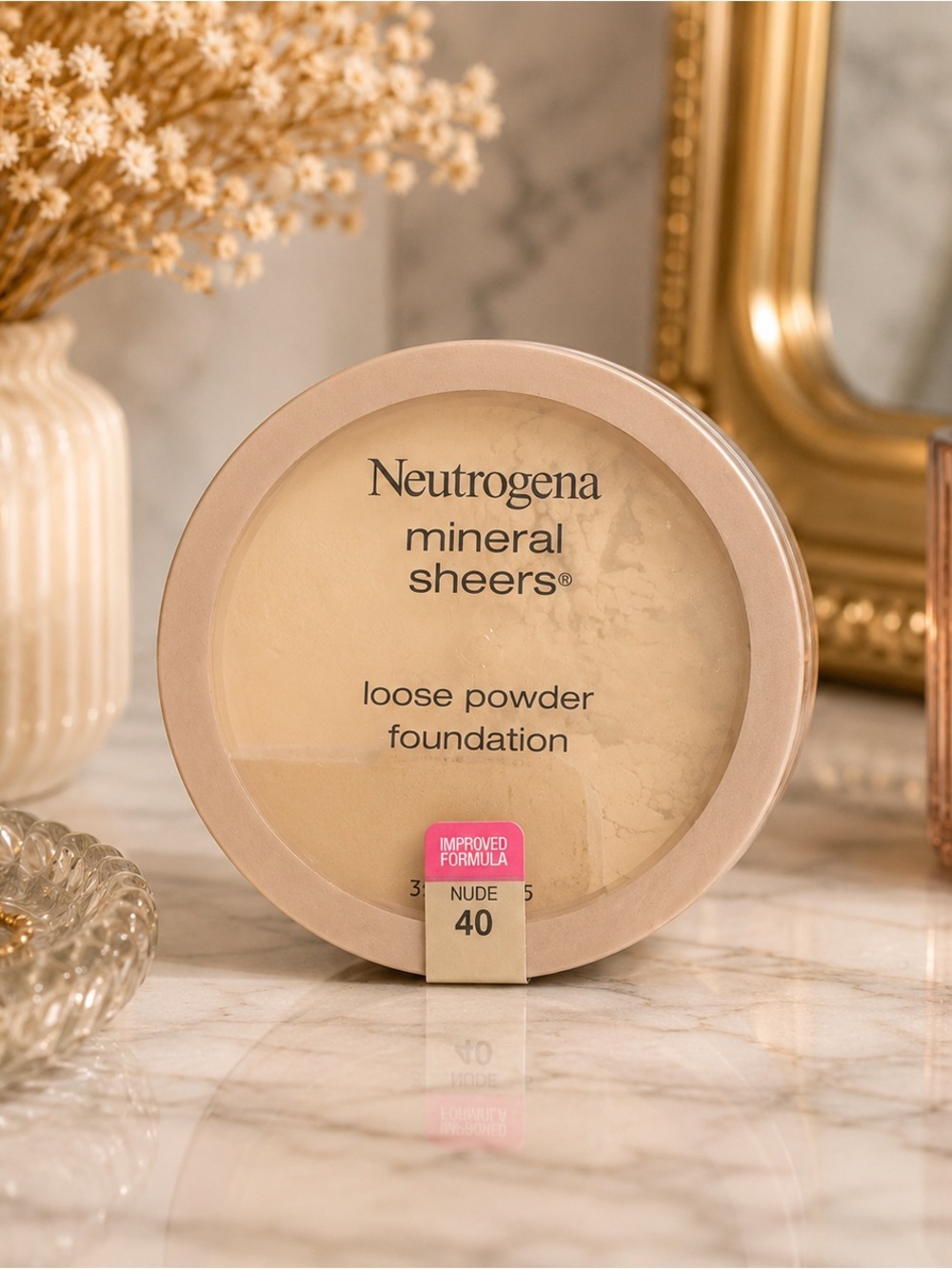 Neutrogena Mineral Sheers Loose Powder Foundation Nude 40 0.19 oz Sealed